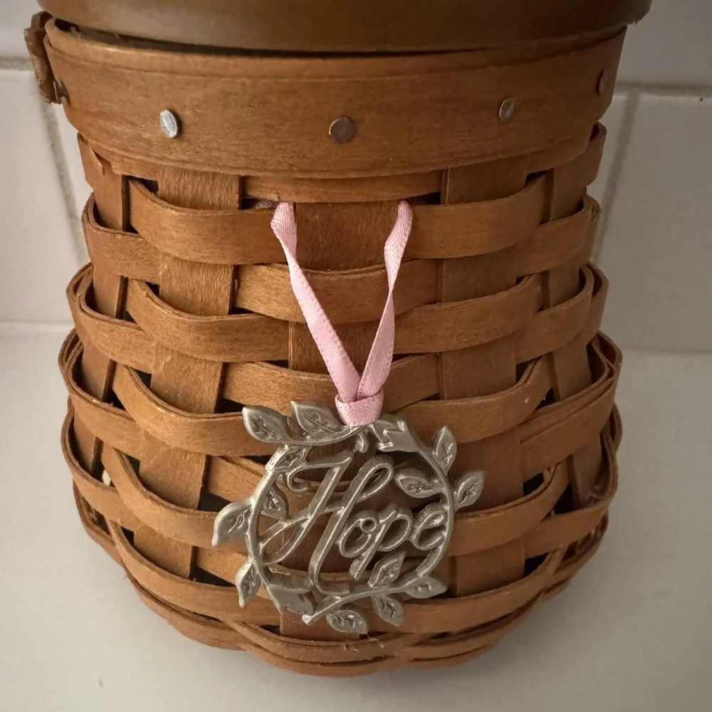 Longaberger basket for Breast Cancer Awareness - Picture 3 of 5